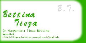 bettina tisza business card